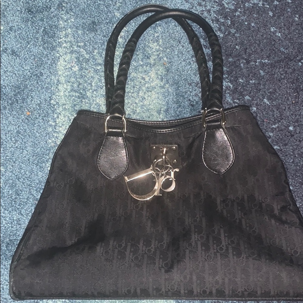 Christian Dior. Black Medium Tote